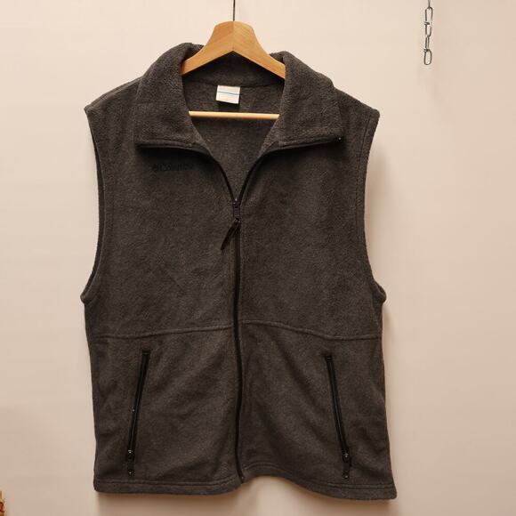 Columbia Sportswear Jacket Size M Gray Sleeveless Vest Zip Front Pockts - Picture 5 of 12